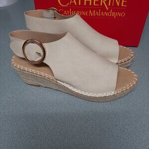 Catherine Malandrino Espadrille Wedge Sandals; Women's Size 10; Open Toe